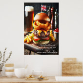 London Calling Burger 24x36 Poster (Keuken)