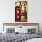 London Calling Canvas Afdruk (Insitu (Slaapkamer))