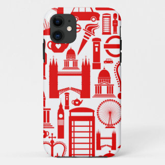 London Calling Retro Graphic iPhone 11 Hoesje