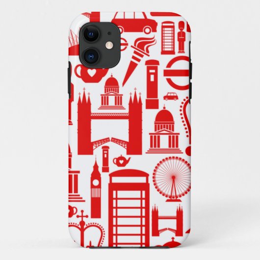 London Calling Retro Graphic Case-Mate iPhone Case (Achterkant)
