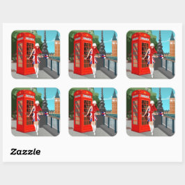 London Calling Vierkante Sticker