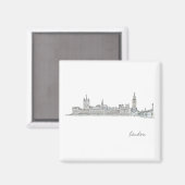 London City Big Ben Architecture Magnet (Recto/Verso)