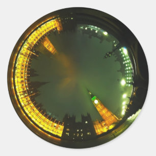 london city big ben het parlement van groot - brit ronde sticker