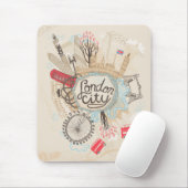 London City Doodle Art Muismat (Met muis)