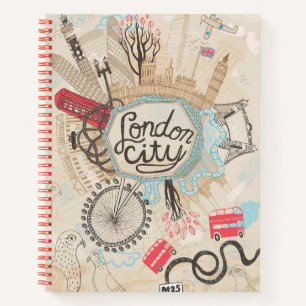 London City Doodle Art Notitieboek