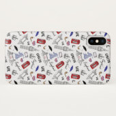 London City Doodles Pattern Case-Mate iPhone Case (Achterkant (horizontaal))