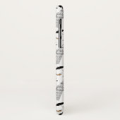 London City Doodles Pattern Case-Mate iPhone Case (Achterkant/links)