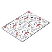London City Doodles Pattern Notitieboek (Linkerzijde)