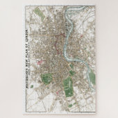  London City Plan Old Antiek Drawing Legpuzzel (Verticaal)