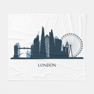 London City Skyline Fleece Deken
