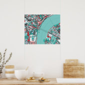 London City Structure Map Poster (Keuken)