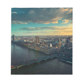 London Cityscape met Sunset Notitieblok