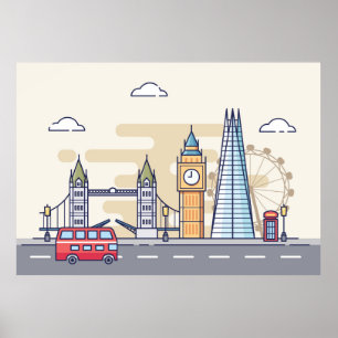 London Cityscape Poster