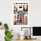 LONDON Collage Poster (Thuiskantoor)