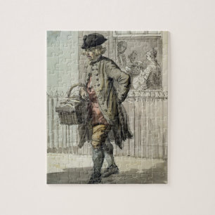 London Cries: A Muffin Man, c.1759 (m/c op papier) Legpuzzel