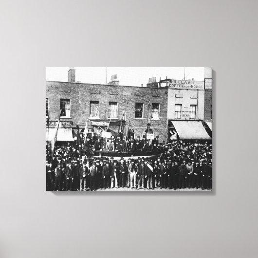 London Dock Strike, 1889 2 Canvas Afdruk (Voorkant)