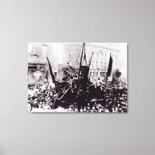 London Dock Strike, 1889 Canvas Afdruk