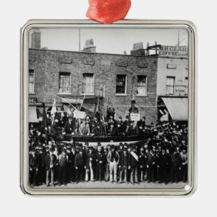 London Dock Strike, 1889 Metalen Ornament