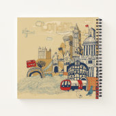 London Doodle Scene Notitieboek (Achterkant)