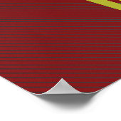 London Double Decker Bus Poster (Hoek)