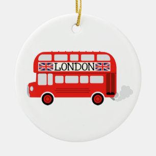 London Double Decker Keramisch Ornament