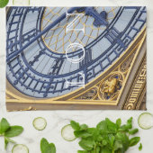 London Elizabeth Tower horloge vue thé serviette (Plié)