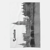 London Engeland Skyline Etched Theedoek (Verticaal)