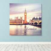 London England Big Ben Canvas Afdruk (Insitu (Houten vloer))