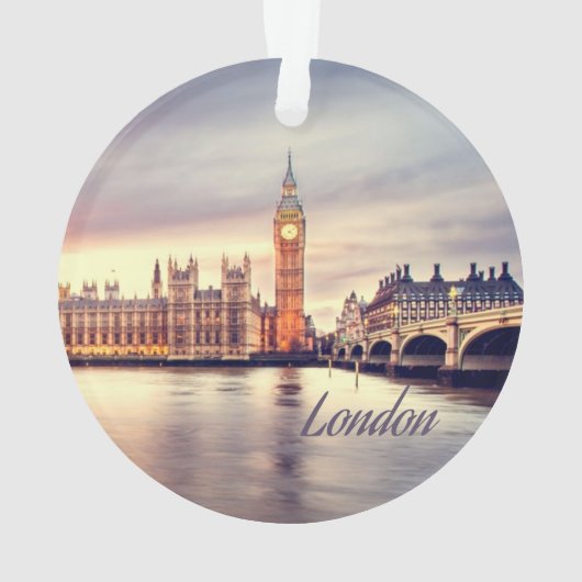 London England Big Ben Ornament (achterkant)