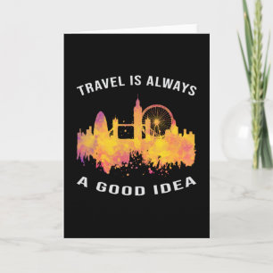 London England City Skyline Cityscape Funny Gift Kaart