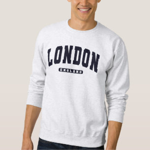 London England Dark Varsity College Style Trui