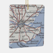London England Map Keramisch Ornament (Rechts)