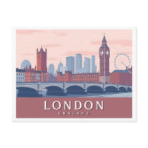 London England Pastelreizen Ontwerp