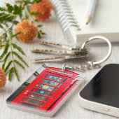 London England Phone Box Foto Sleutelhanger (Voorkant Rechts)