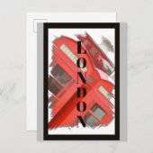 London England Retro Red Phone Booth Briefkaart (Voorkant / Achterkant)