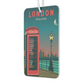 London England Retro Travel Art  Luchtverfrisser (Links)