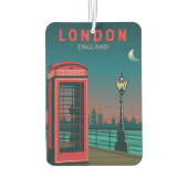 London England Retro Travel Art  Luchtverfrisser (Achterkant)
