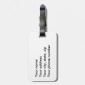 London England Silhouette Bagagelabel (Achterkant verticaal)