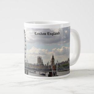 London England Skyline, Big Ben, London Eye, Thame Extra Grote Mok