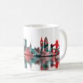 London England Skyline Koffiemok (Voorkant rechts)