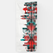 London England Skyline Spandoek (Verticaal)