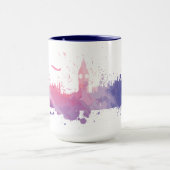London England Skyline Splash Mok (Midden)