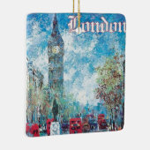 London England  Style Big Ben Keramisch Ornament (Rechts)