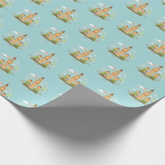 London England Thish Gift Wrapping Paper Cadeaupapier (Hoek)