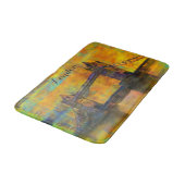London England Tower Bridge Colorful Abstract Badmat (Gekanteld)