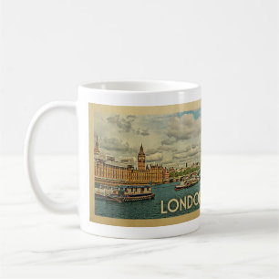London England Vintage Travel Koffiemok