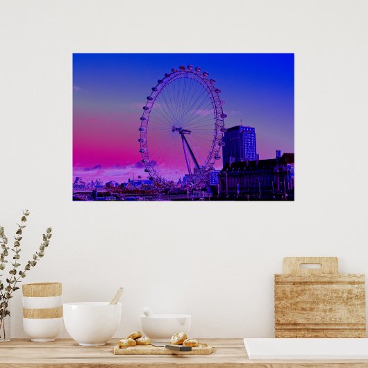 London Eye Art Poster (Keuken)