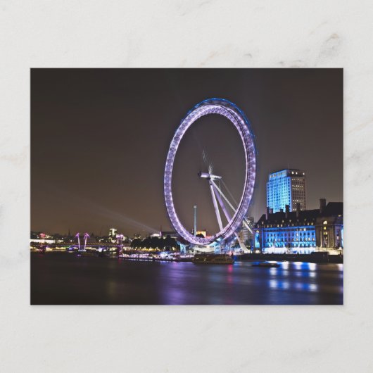 London Eye at Night Briefkaart (Voorkant)