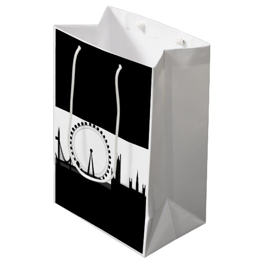 London Eye City Ferris Wheel England Cadeau Sac (Devant Angle)