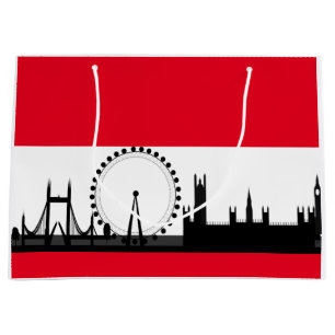 London Eye City Ferris Wheel England Gift Bag Groot Cadeauzakje